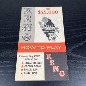 Four Queens Hotel & Casino How To play‎ Keno